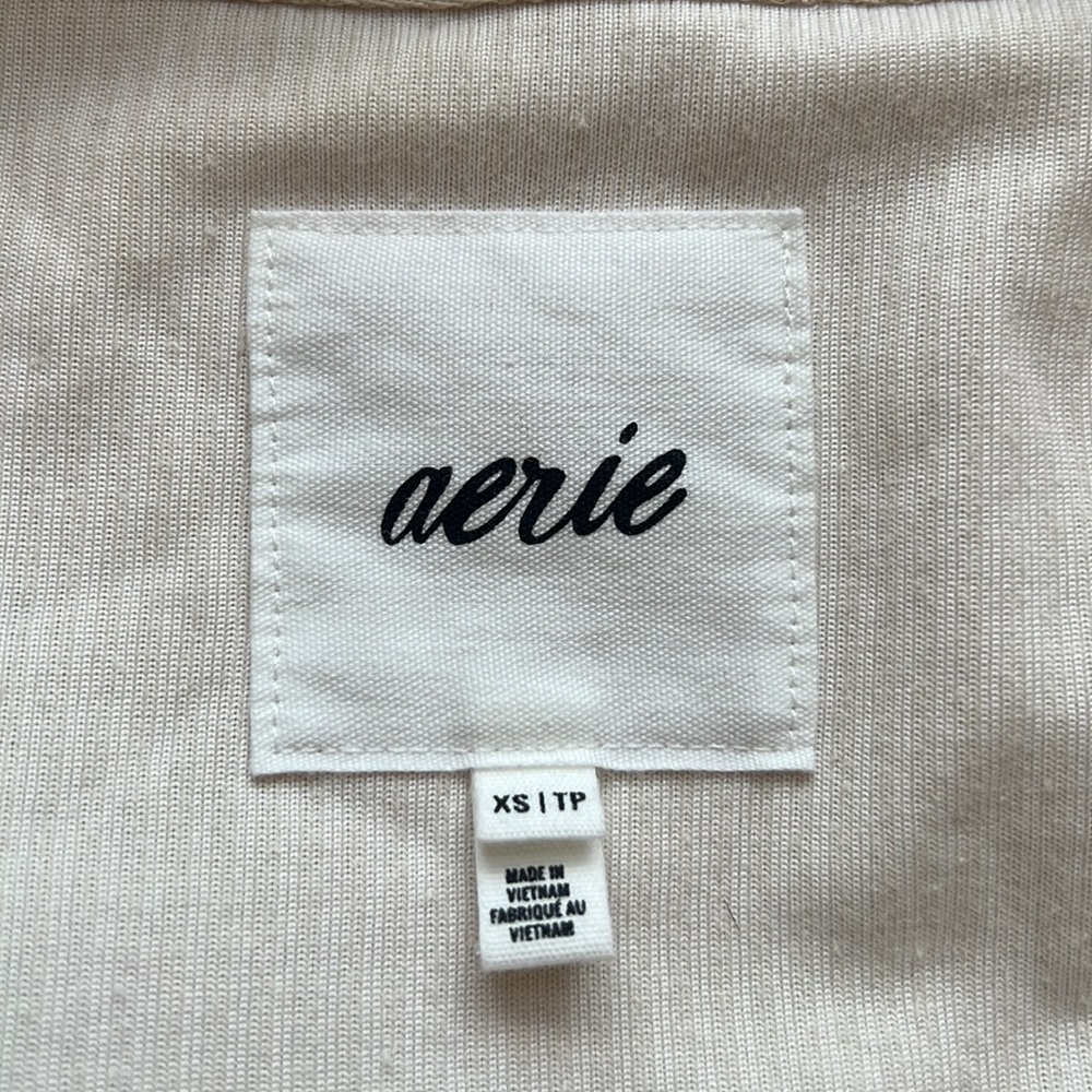 Aerie ribbed crop zip up - Picture 3 of 7